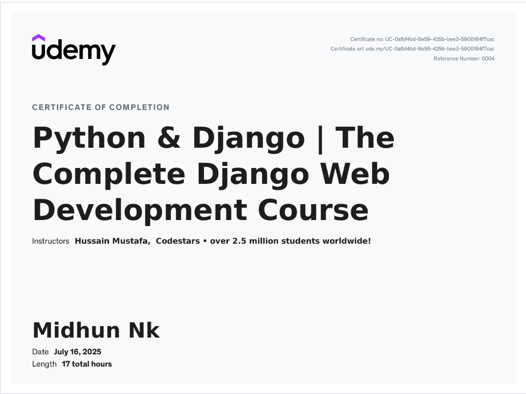 Meta Frontend Developer Certificate